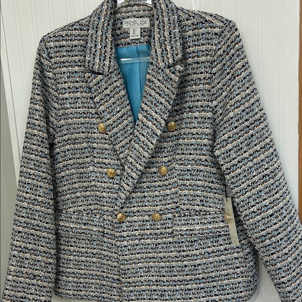 Women’s Rachel Zoe tweed jacket. Size Large